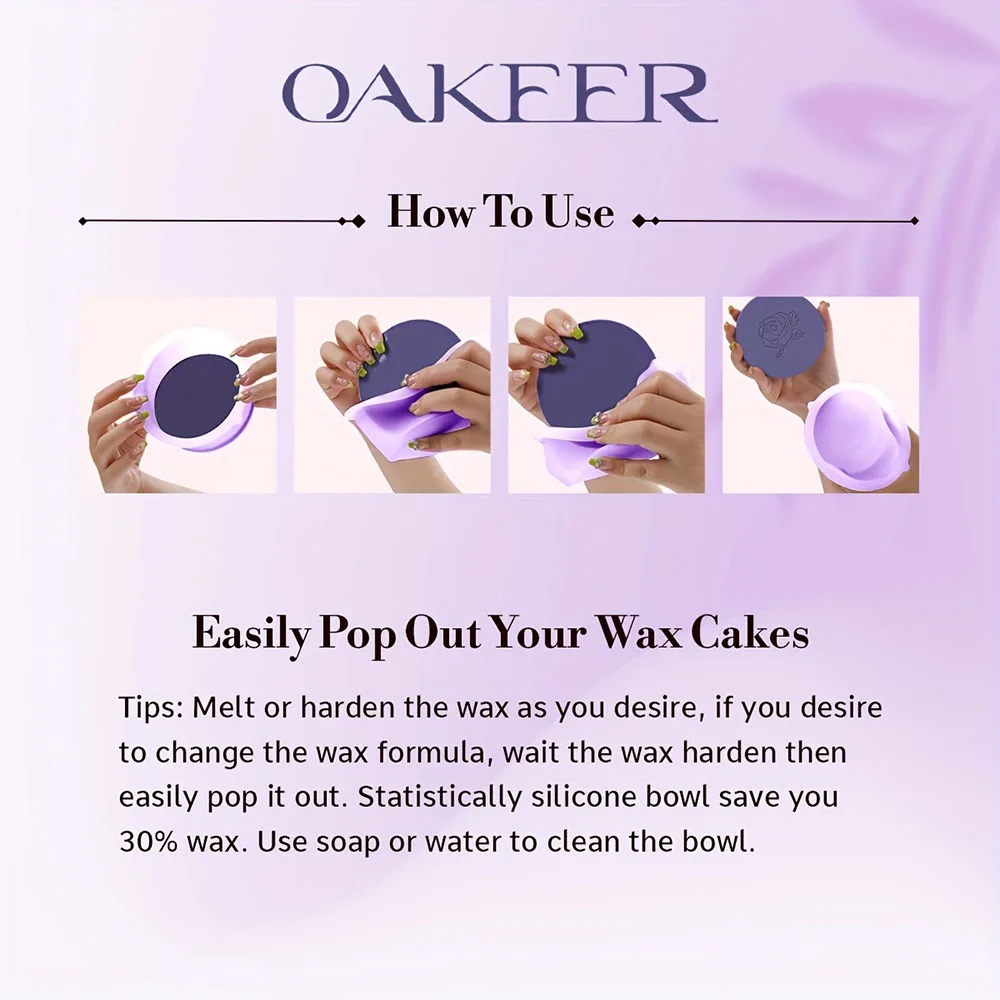 Wax Warmer Verdikking Hittebestendig Siliconen Kommen Ontharing Wax Vervanging Pot Kommen Ontharing Herbruikbare Waxen Pot Kom