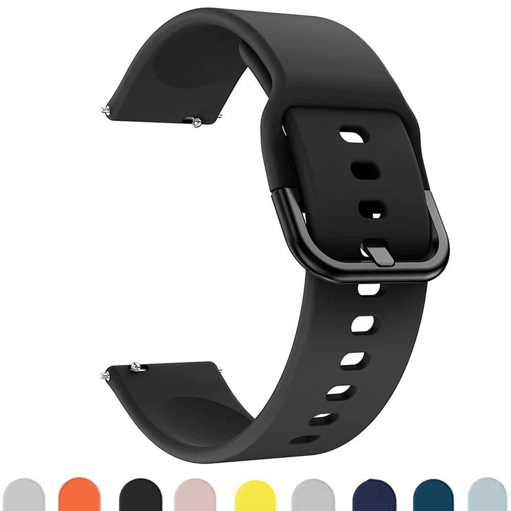 20mm 22mm Silikonband für Samsung Galaxy Watch 7/6 5/Pro/4 44mm 40mm Active 2 Gear 3 Armband für Galaxy Watch 4 46 42mm