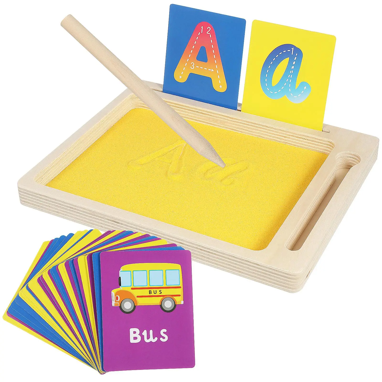 Children Writing Teaching Aids Sand Tray Preschool Activities Kids Drawing Projector Letter Toy Safe