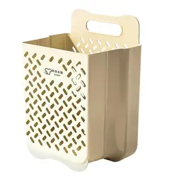 Wall-Mounted Plastic Laundry Basket Folding Dirty Clothes Toy Storage Basket Box Collapsible Household Bathroom Sundrieslaundry