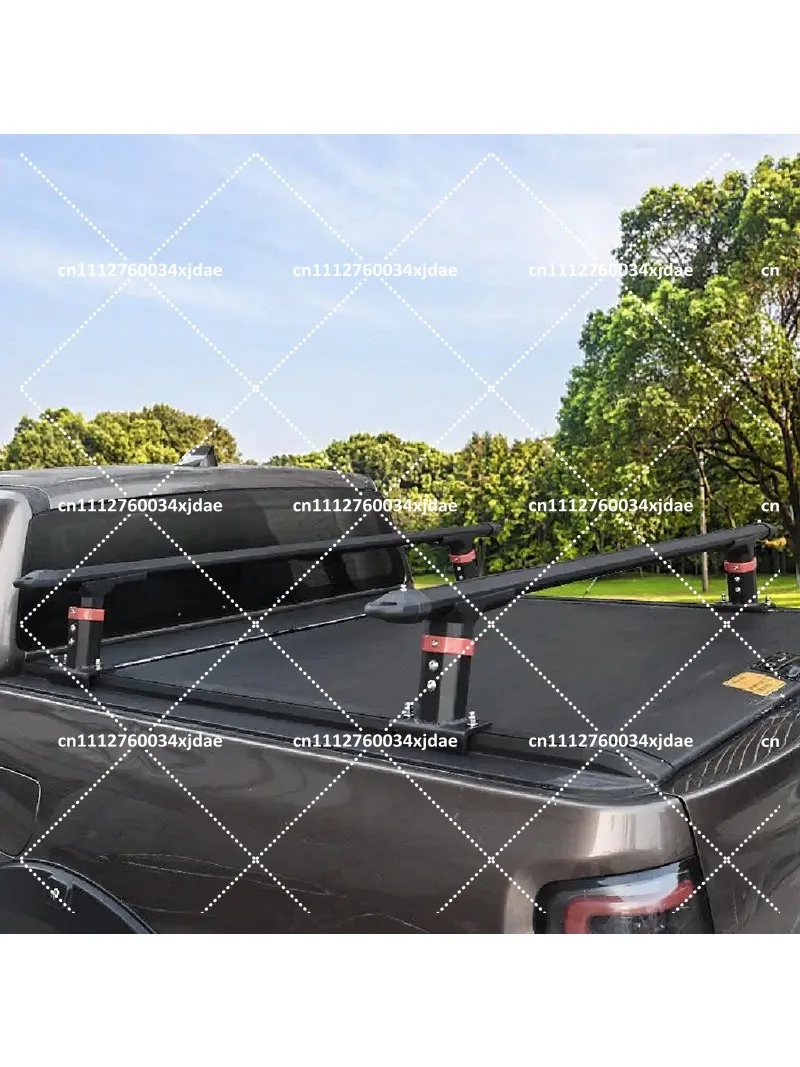 Universal Adjustable Aluminum Alloy Roof Rail Cross Bar for Pickup Truck Rear Bed Luggage Roll Bar