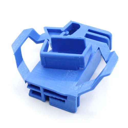 Clips deslizantes de soporte de retención de plástico automático Clip fijo de sujeción azul