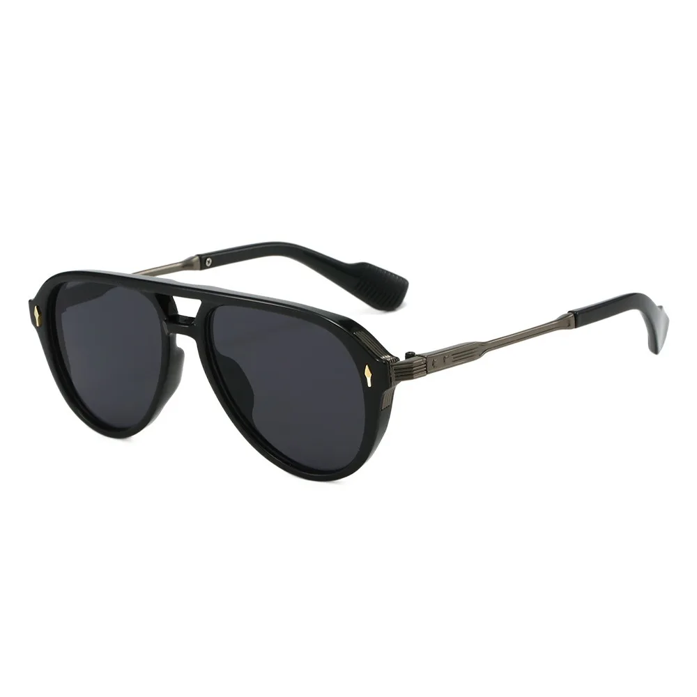 

UV Protection Big Frame Square Sunglasses UV400 Double Beam Pilot Sun Glasses Punk Retro Eyewear Selfie