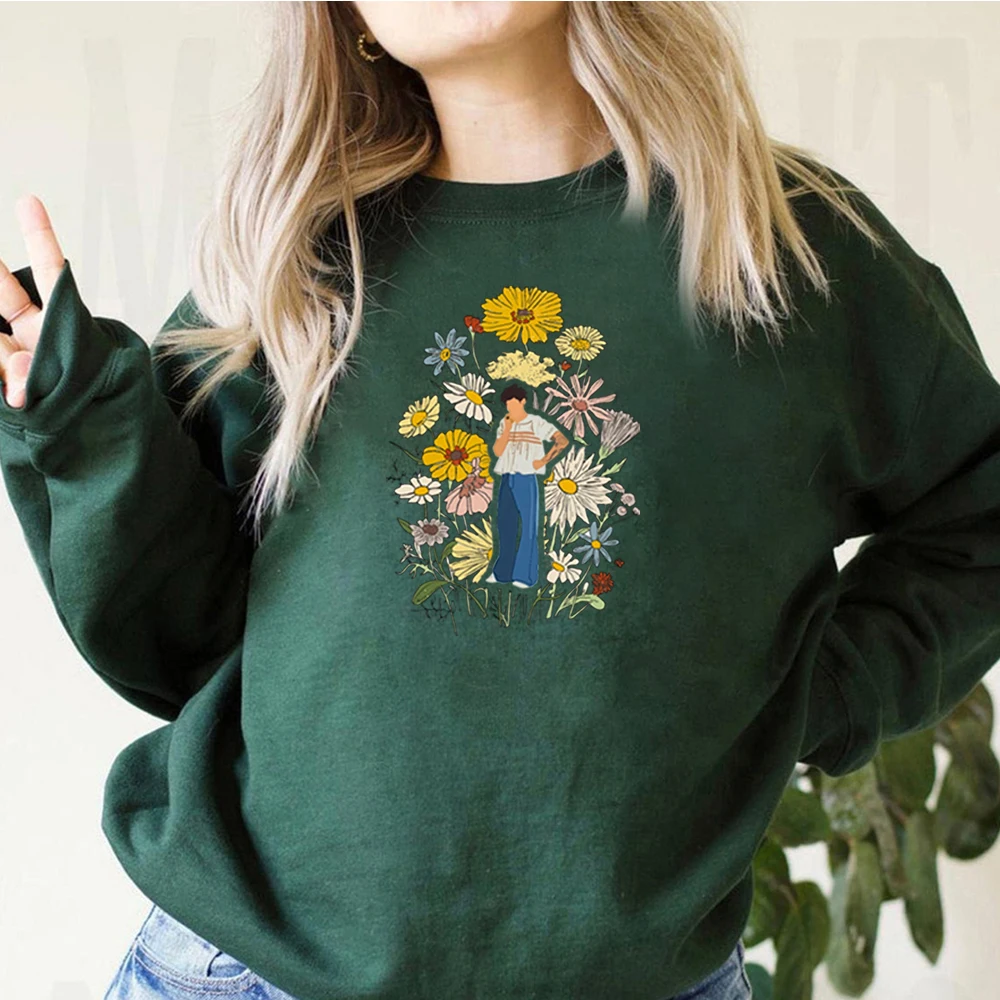 Love on Tour TPWK HS Sudadera con capucha de Harry\'s House As It Was Inspired, sudaderas Vintage con estampado Floral, sudaderas de cuello redondo,