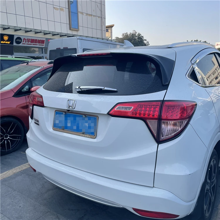 For Honda HRV Spoiler 2014-2016 Honda HRV Vezel -2PCS Spoiler ABS Material Car Rear Wing Color Rear Spoiler