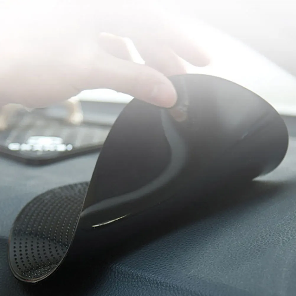 

4Pcs Car Dashboard Mat Non Slip PU Heat Resistant Pad Phone Keys Holder Dashboard Protector Dash Ornament Non Slip Pad for Car
