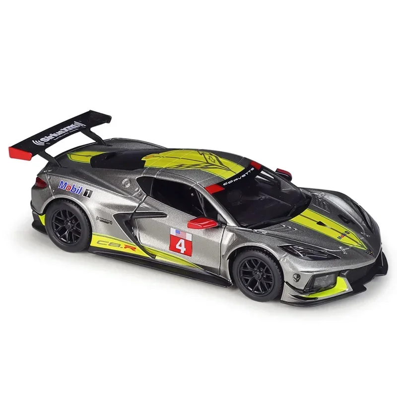 Bburago 1:24 Corvette 2020 Corvette C8 R C8.R Racing Version Simulation Alloy Car Model Toy Gift Collection Accessories