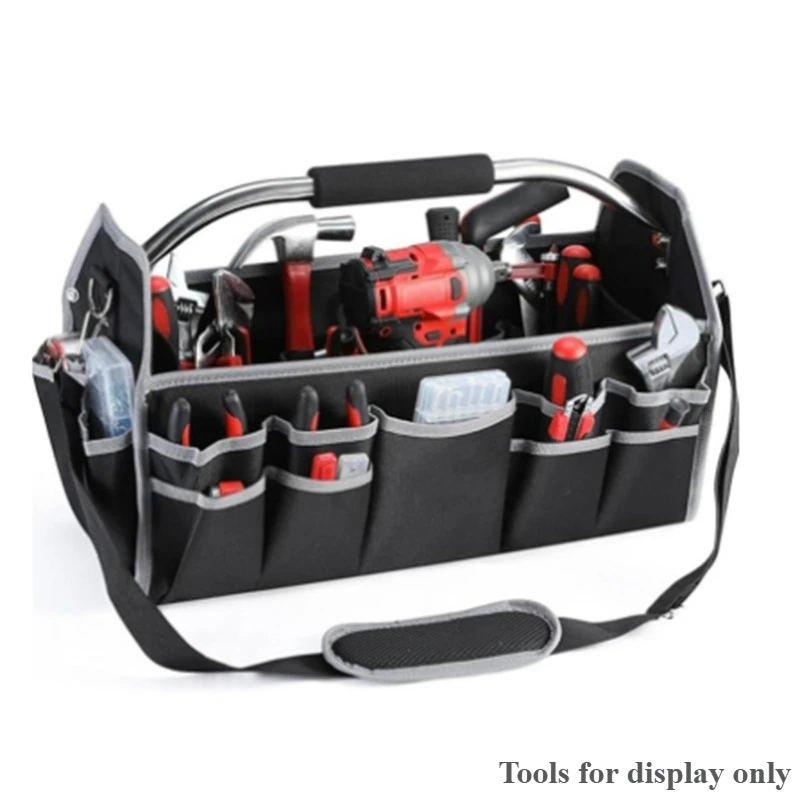 

Рабочая сумка для инструментов, профессиональный органайзер для инструментов электрика, плотницкий полный набор, сумки для инструментов, портативный износостойкий набор инструментов Оксфорд