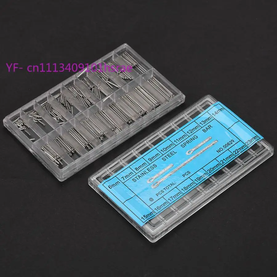 6-23mm Watch Band Fixing Pins U-Shape Tungsten Steel Hairpin Clips for Bracelet Replacement