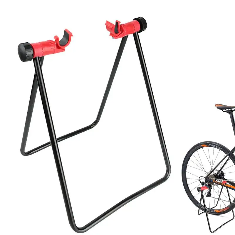 Bicycle Floor Parking Rack Stand U-shaped Triangular Vertical Parking Rack Portable Bicycle Wall Repair Stand Cycling Equipment