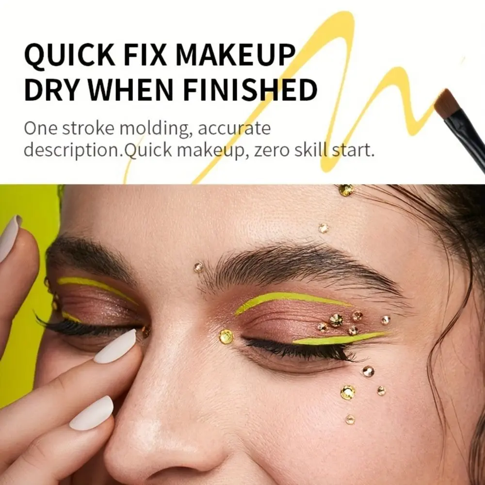 Non Smudge Colored Eye Liner Cream Waterproof 6 Color Colorful Gel Eyeliner Long Lasting High-Intensity Pigments Beauty