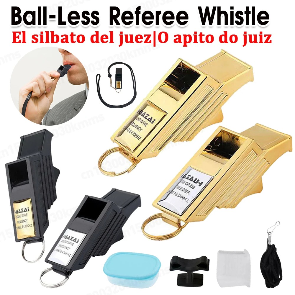 Professional Soccer Referee Whistles Big Sound Football Whistles Seedless Plastic Whistles Basketball Whistles Coach Equipment