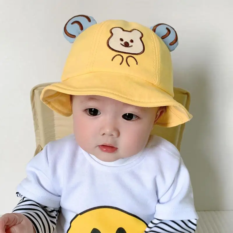 Fashionable Baby Bucket Hat Autumn And Winter Cute One Year Old Children's Deer Horn Fisherman Hat With Hat Size 43-51cm