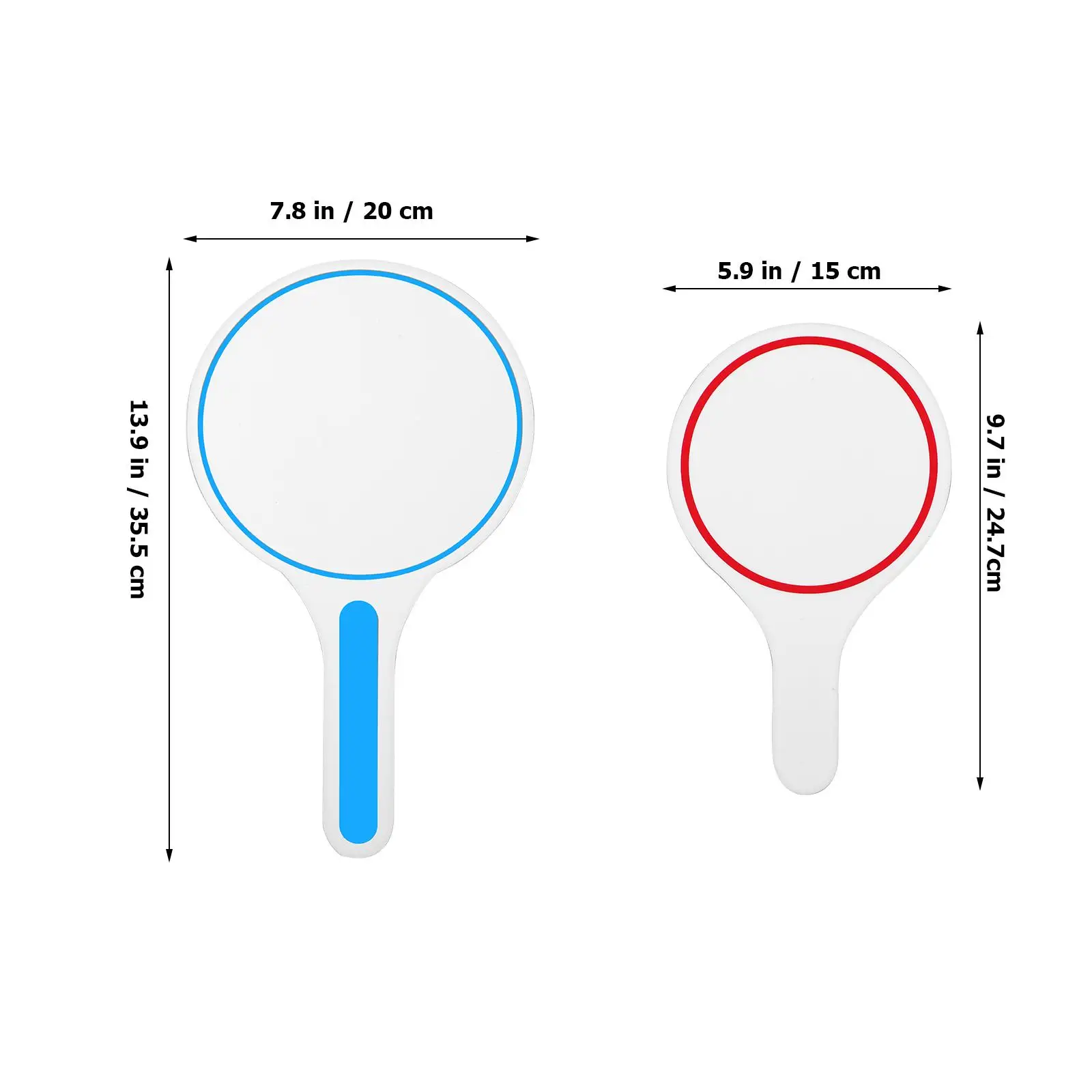 8 Pcs Rewritable Scoreboard Dry Erase Whiteboard Whiteboards Answer Paddle. Handheld Student