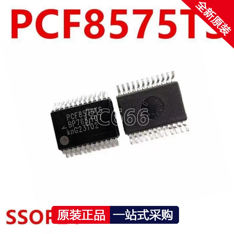 1PCS PCF8575TS PCF8575  SSOP24 16 bit input/output extender IC chip