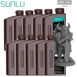 Sunlu uv abs como resina 405nm 10kg baixo odor e baixo encolhimento para impressora 3d lcd material de impressão impressão 3d frete grátis