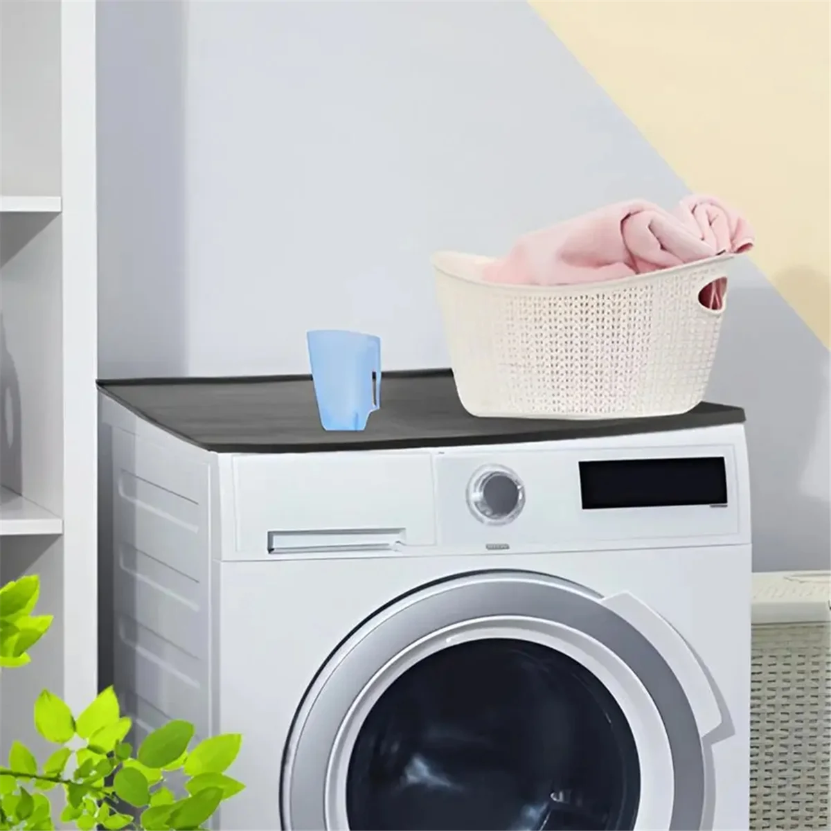 Hot New Dryer Mat for Top of Dryer Silicone Washer Dryer Cover Top Washing Machine Cover Dust-Proof Waterproof Protector Mat B