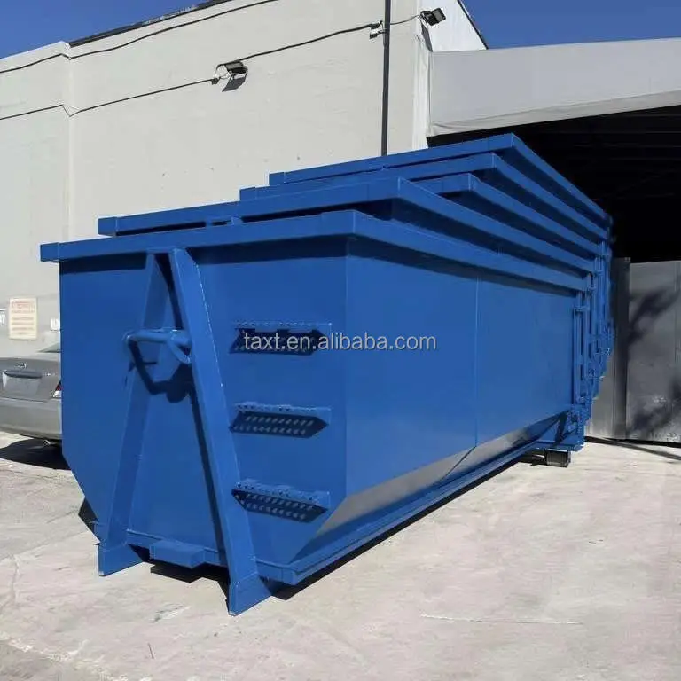 XINTUO Garbon Steel Rectangle/Tub Hook Lift Dumpster with Reinforced Frame for Construction Waste and Road Maintenance