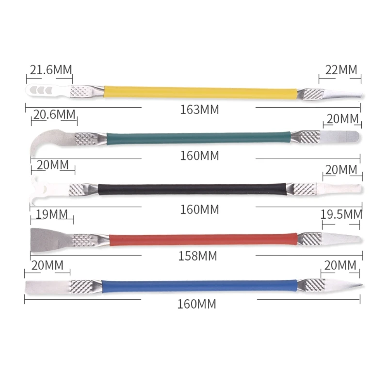 5 in 1 IC Chip Repair Thin Blade CPU NAND Remover BGA Maintenance Knife Remove Glue Disassemble Phone PC Rework Drop Shipping