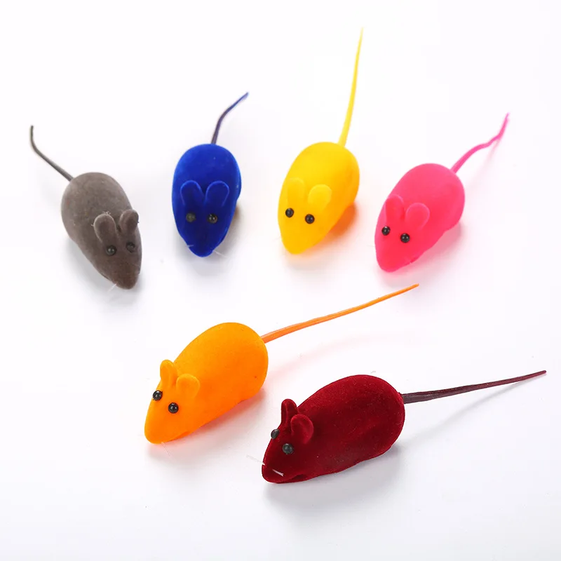 Mini Vivid Mouse Toys, Lightweight Funny Cute Cat Chew Toy, Simple Flocking, Small Simulation, Fake Animal, 1 Pc, 3 Pcs, 5Pcs