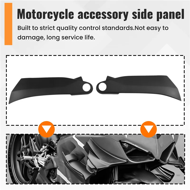 N26R-Motorcycle Frame Covers Carbon Fiber Fairing Side Panels Fuel Tank Covers For Ducati Streetfighter V4 V4S