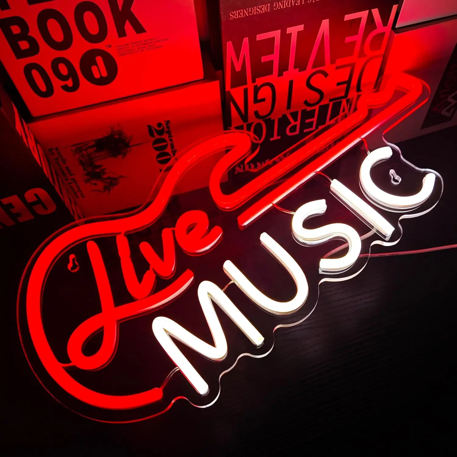 

Guitar USB Powered Led Neon Sign Dimmable Neon Light Wall Decor For Room Decor Office Daily Party Birthday Gift Pub Man Cave