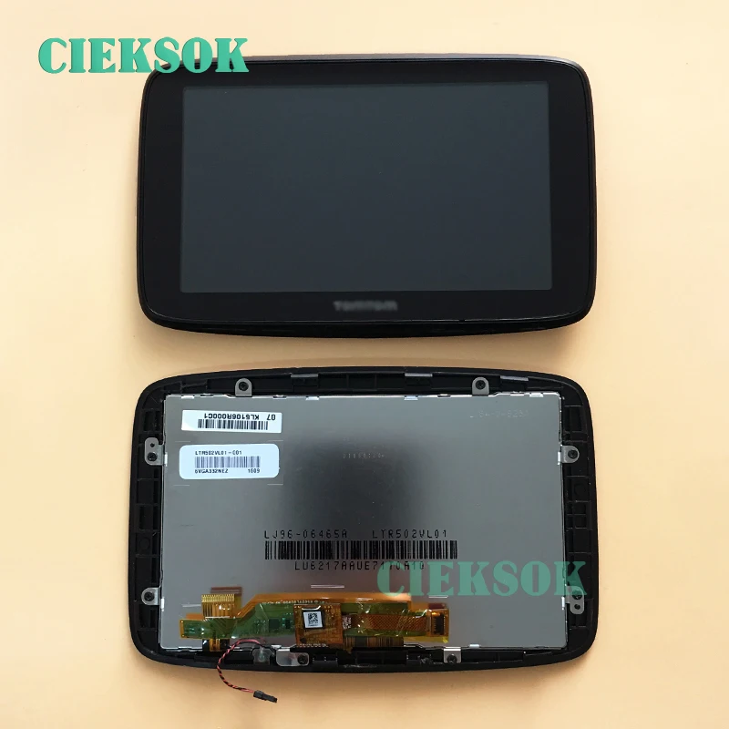 LTR502VL01 Pantalla LCD Original TOMTOM GO 520 de 5 pulgadas con pantalla táctil y de reemplazo de marco