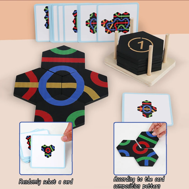 Sfida di pensiero per bambini Gioco di puzzle Montessori Giocattoli creativi Forma di corrispondenza Numero Impilabile Divertimento Calendario logico Giocattoli di intelligenza