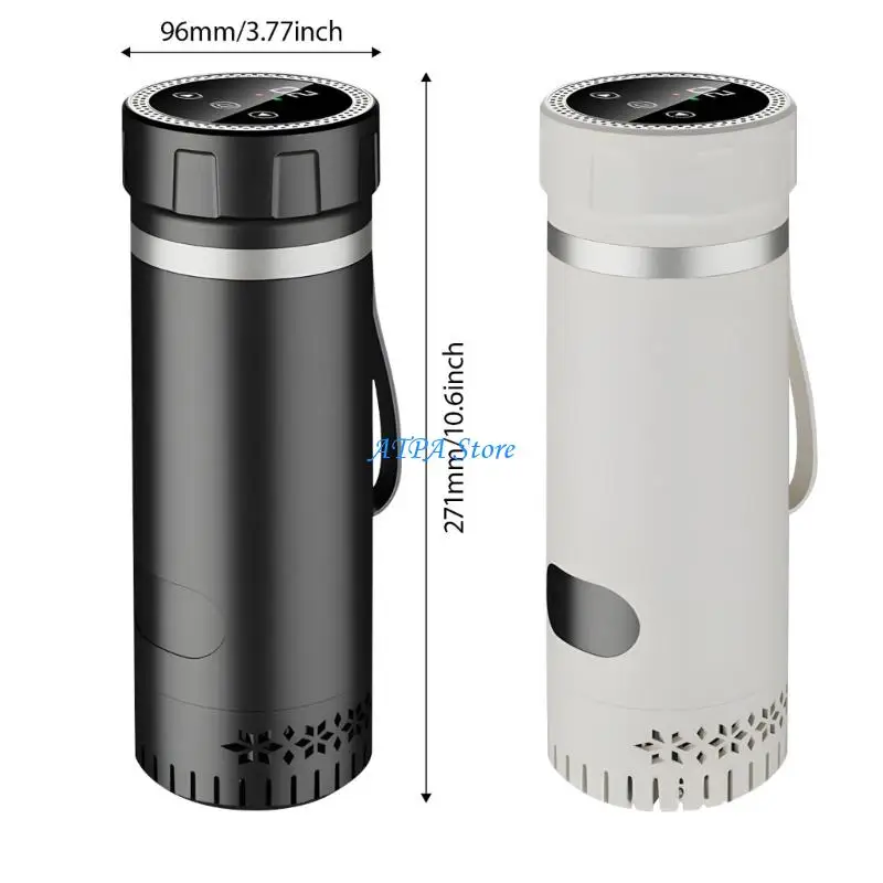 U13C Rechargeable Insulated Cup ABS Aluminum Building Car Travel Refrigerator For Cold Beverages