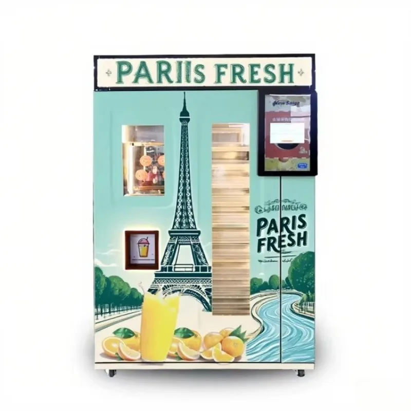 Customized Commercial Grade Juice Vending Machine Large Hopper Orange Juice Vending Machine for Business