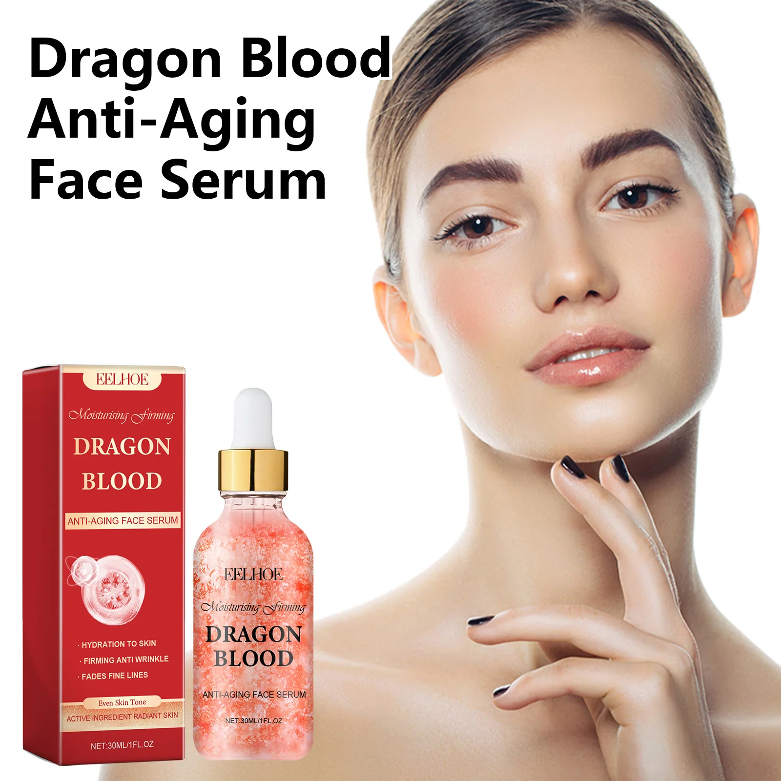 Dragon Blood Anti-Aging Face Serum Effectively Lighten Fine Lines Wrinkles Improve Skin Elasticity Moisturizing Face Care Cream