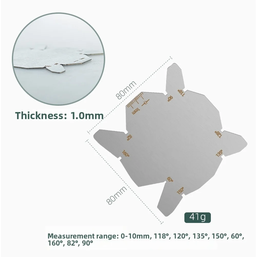 

Набор из 4 угломеров из нержавеющей стали для сверл с различными вариантами измерения угла и широким диапазоном измерений