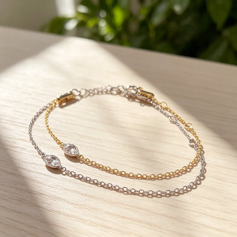 S925 Sterling Silver Tennis Bracelet Zircon Rivet Design Sporty Fashion Jewelry For Women Wedding Gift Bracelet Jewelry