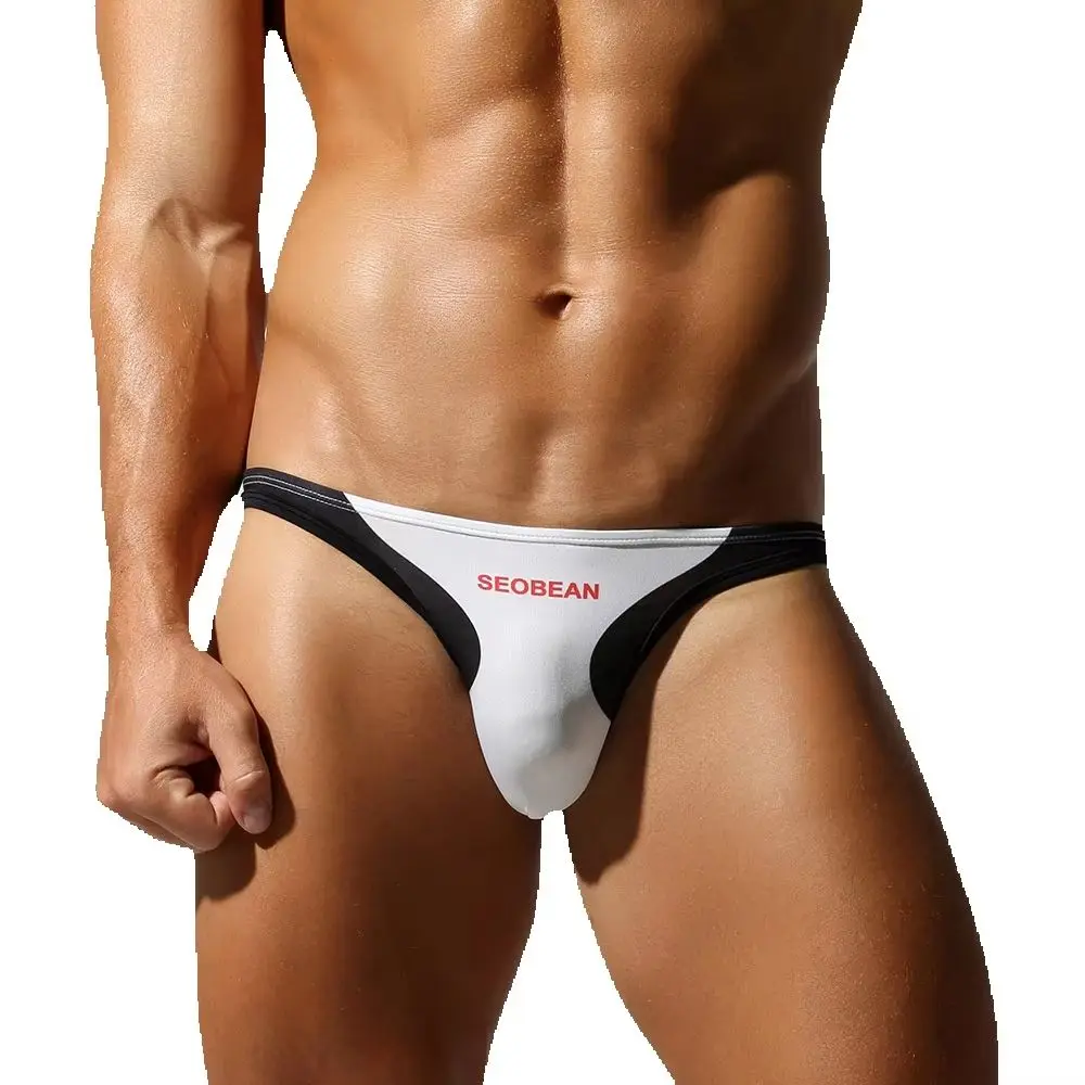 Men's Sexy Underwear Personalized Small Briefs SEOBEAN Underwear Sissy Close-Fitting Briefs Comfortable Innerwear Gay Lingerie