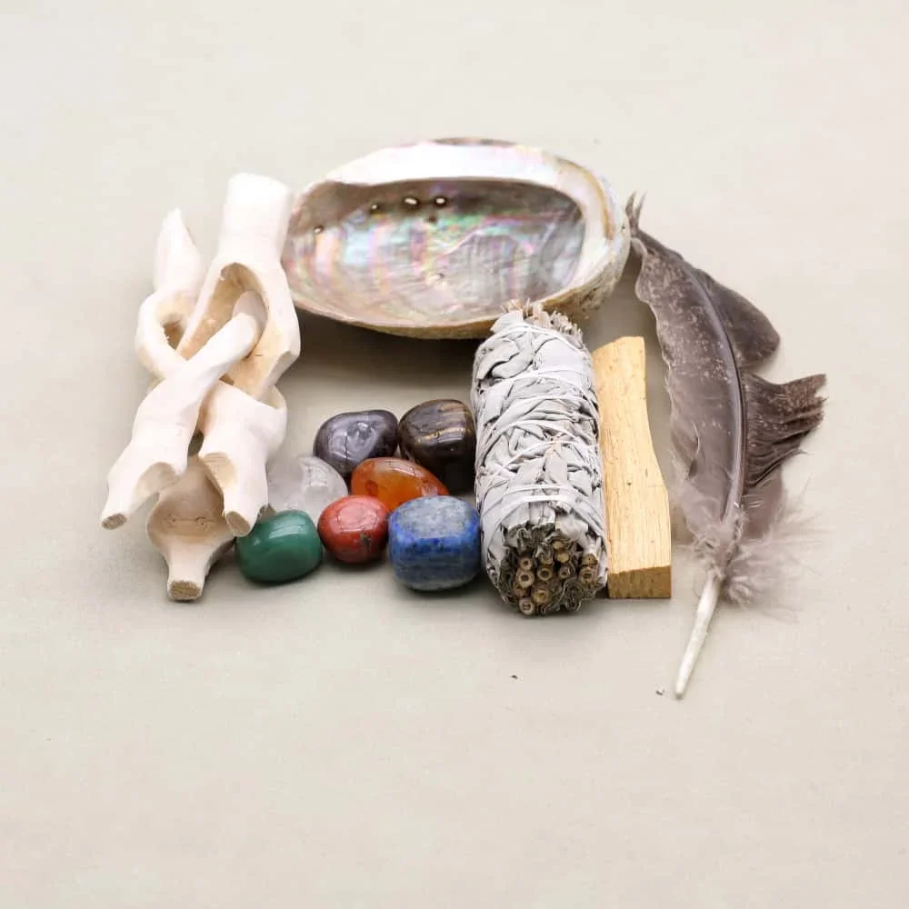 

Набор палочек Palo Santo White Sage с ракушкой морского ушка, палочка для духовных благовоний