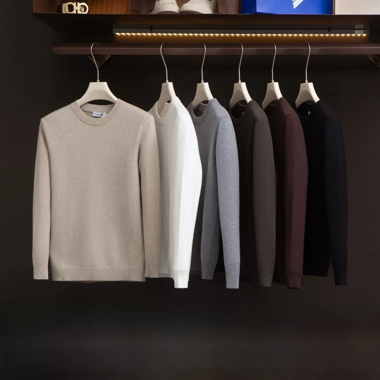 

Мягкий повседневный мужской вязаный свитер, удобный теплый длинный свеч с высоким воротником, осенне-зимний Faion Bravoal