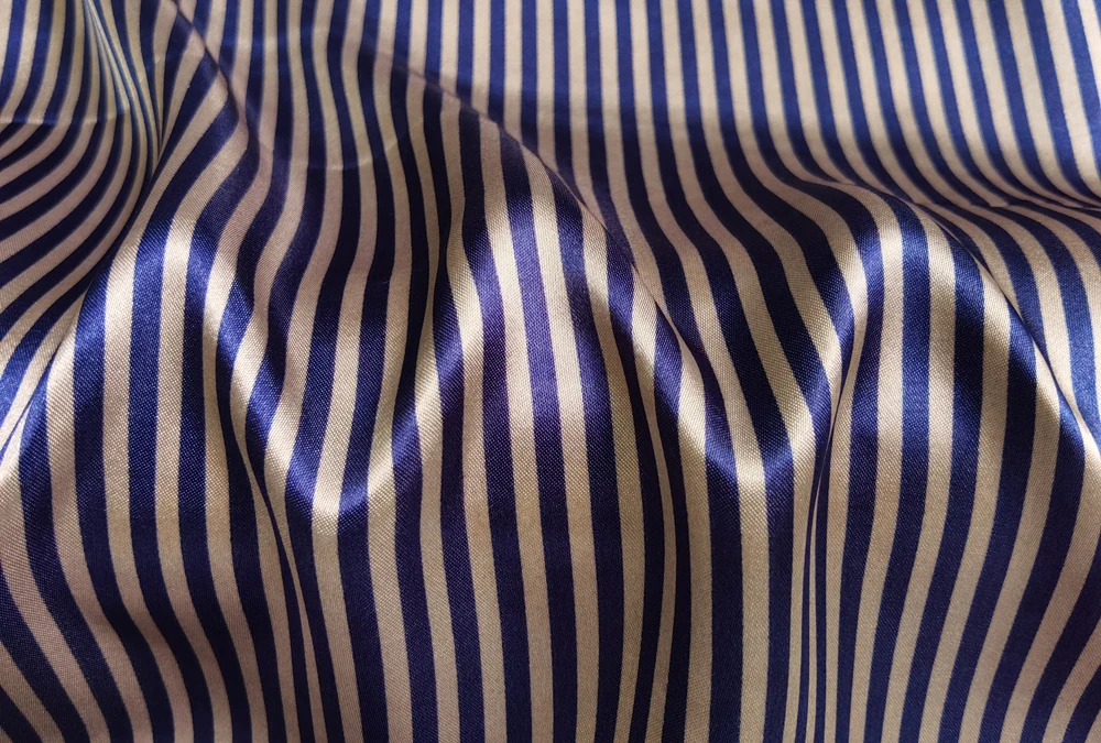 Satin-Stoff 58 Zoll Breit | 2 Meter | 5 Meter | Gestreiftes Material Futterstoff Seidiger Satin Großhandel – Detail 12
