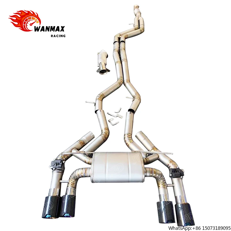 

Высокопроизводительная выхлопная система для двигателя M2 F87 N55, полная система Cat-Back