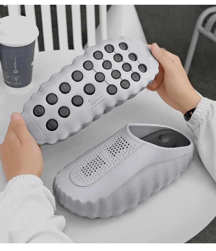 Herren-Massage-Hausschuhe, Indoor- und Outdoor-Sandalen, Strand-Sandalen, bequeme, weiche Pantoletten, Clogs, Freizeitschuhe, Herren- und Damenschuhe, Hausschuhe für den Sommer. – Detail 10