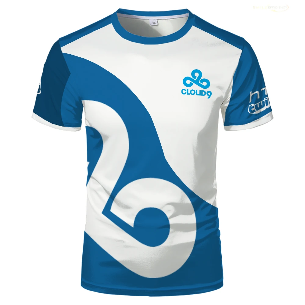 2024 Nuovo ESports C9 Uniforme della Squadra T-Shirt Giochi Concorso Maglia Sportiva Da Uomo Maglietta Estate Originale Adolescenti Ragazzi Gioco di Formazione Ventole Tee