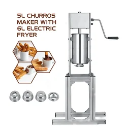 HomeWise Spanish Churros Machine Spanish Dessert Churros Maker For Fritters Commercial Stainless Steel