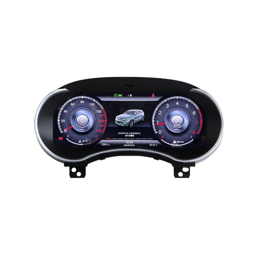 

12,3-дюймовый цифровой кластер для Jeep Grand Cherokee, ЖК-приборная панель, виртуальный CockPit, измеритель скорости, приборная панель, автомобильные аксессуары