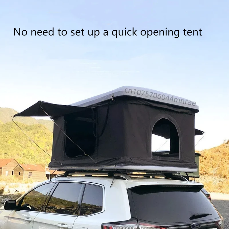 Roof Tent ABS Shell Camping Off Road Outdoor Car Tent Rain Proof with Aluminum Alloy Ladder Self Driving Camping