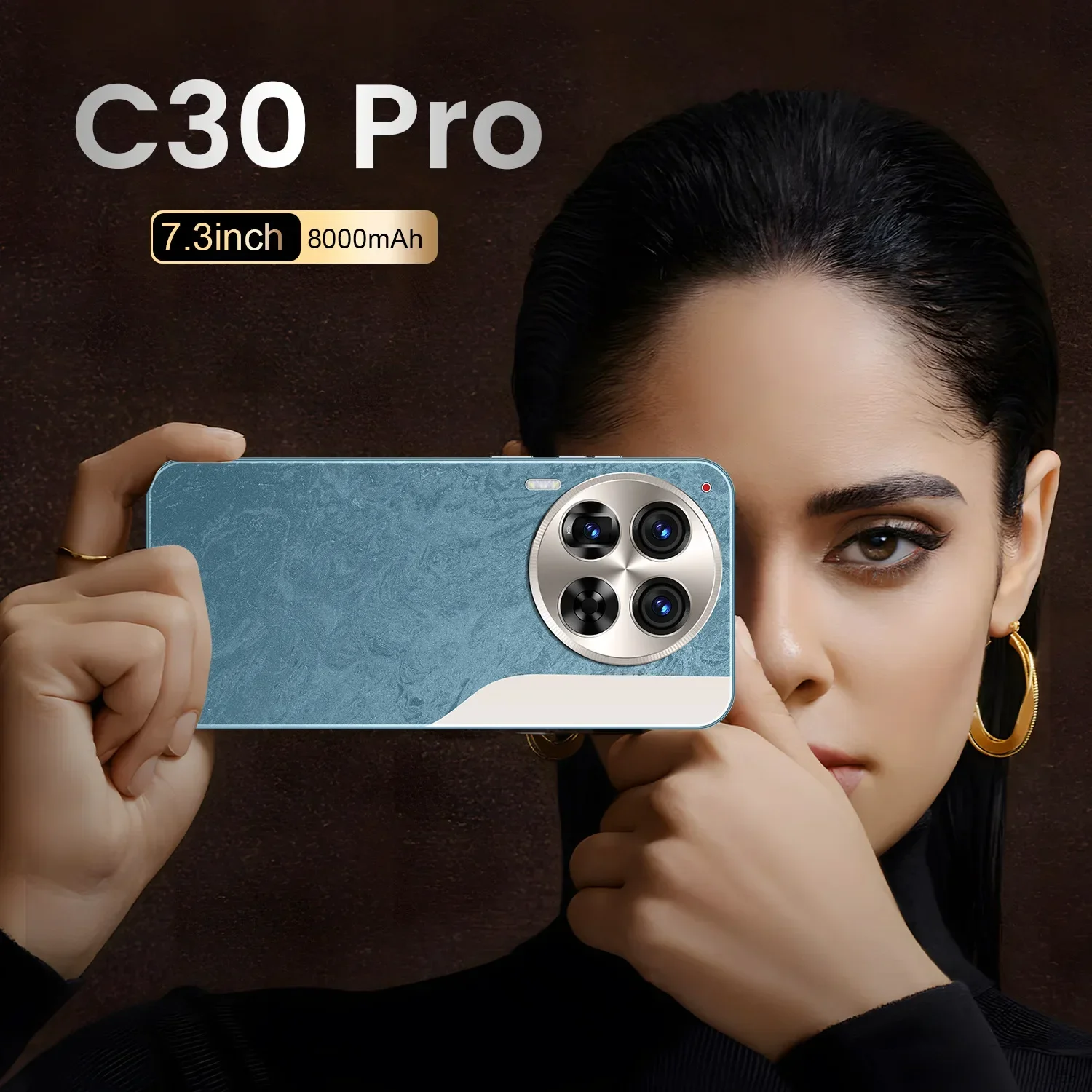 Hot Selling New C30 Pro Cross-border Mobile Phone All-in-one Android Smart Large Screen Mobile Phone Smartphone S22 S23 Ultra