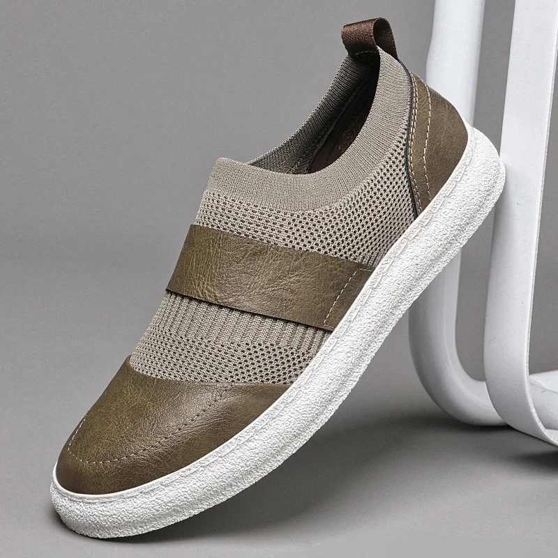 

Summer Breathable Casual Men Shoes Business Mesh Shoes Ultra-light Mens Summer Sneakers Hot Sale Casual Flats Non-Slip Moccasins