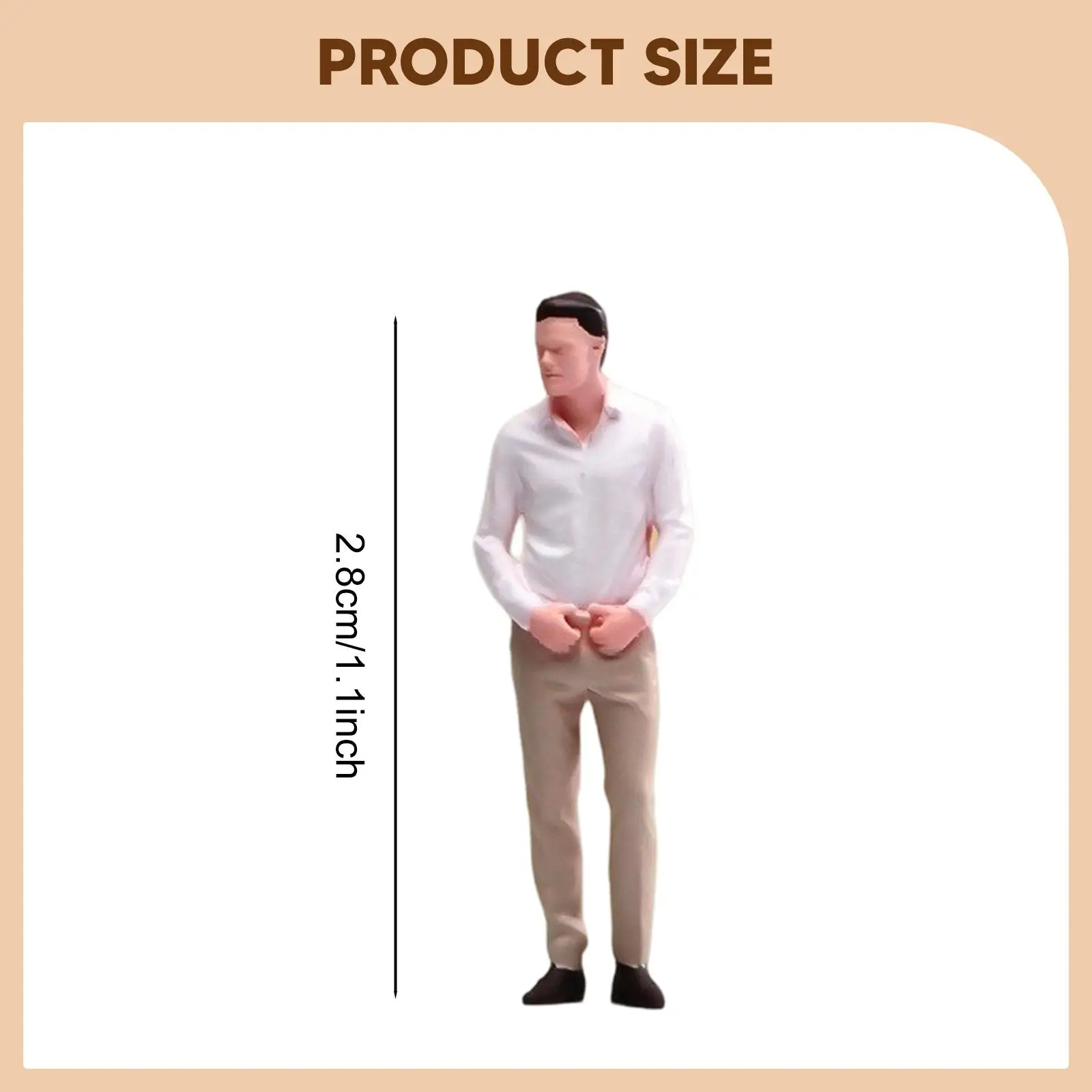 1/64 Scale Man in A Suit Model Dioramas Resin Boy Figure Tiny People Model Mini for Desktop Decoration DIY Scene Micro Landscape