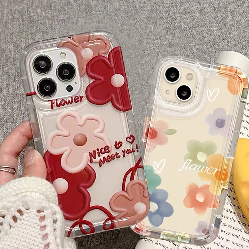 Flower Case For Samsung A34 A33 A54 A53 A52S 5G A52 A05 A 52 A51 A13 A14 A23 A22 A12 A50 A30 A11 A71 A73 A21S A32 A20 Case Cover