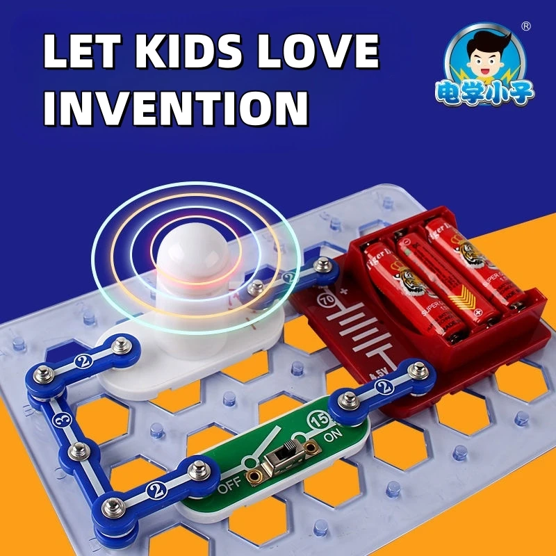 

15-17PCS Electronics kid electronic building block circuit assembly science experiment physics DIY Educational Toys