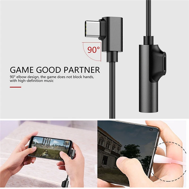 1 pc usb c para 3 5 mm adaptador aux tipo-c 3 5 cabo de áudio acessórios do telefone cabo adaptador usb tipo c usb c adaptador fone de ouvido
