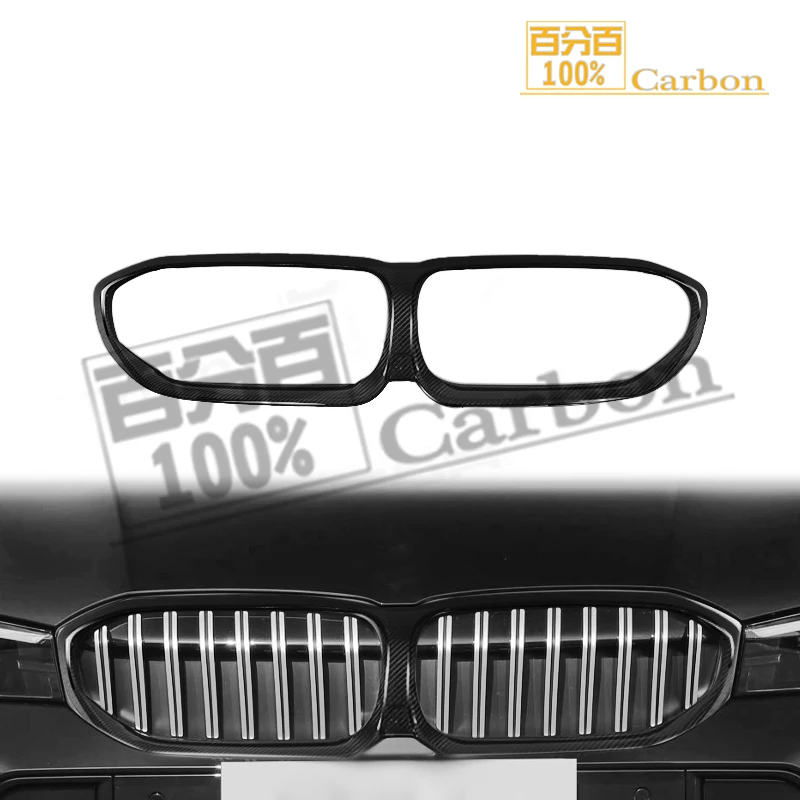 

Накладка на передний бампер из настоящего сухого карбона для BMW 3 серии G20 2019-2022